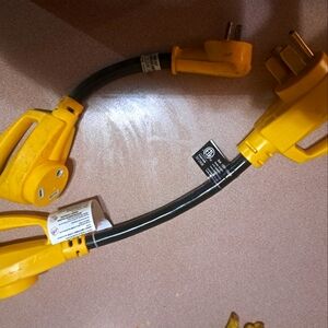 2 RV Trailer Dogbone Adapters (1) 30-50amp & (1) Dogbone adapter 15-30amp